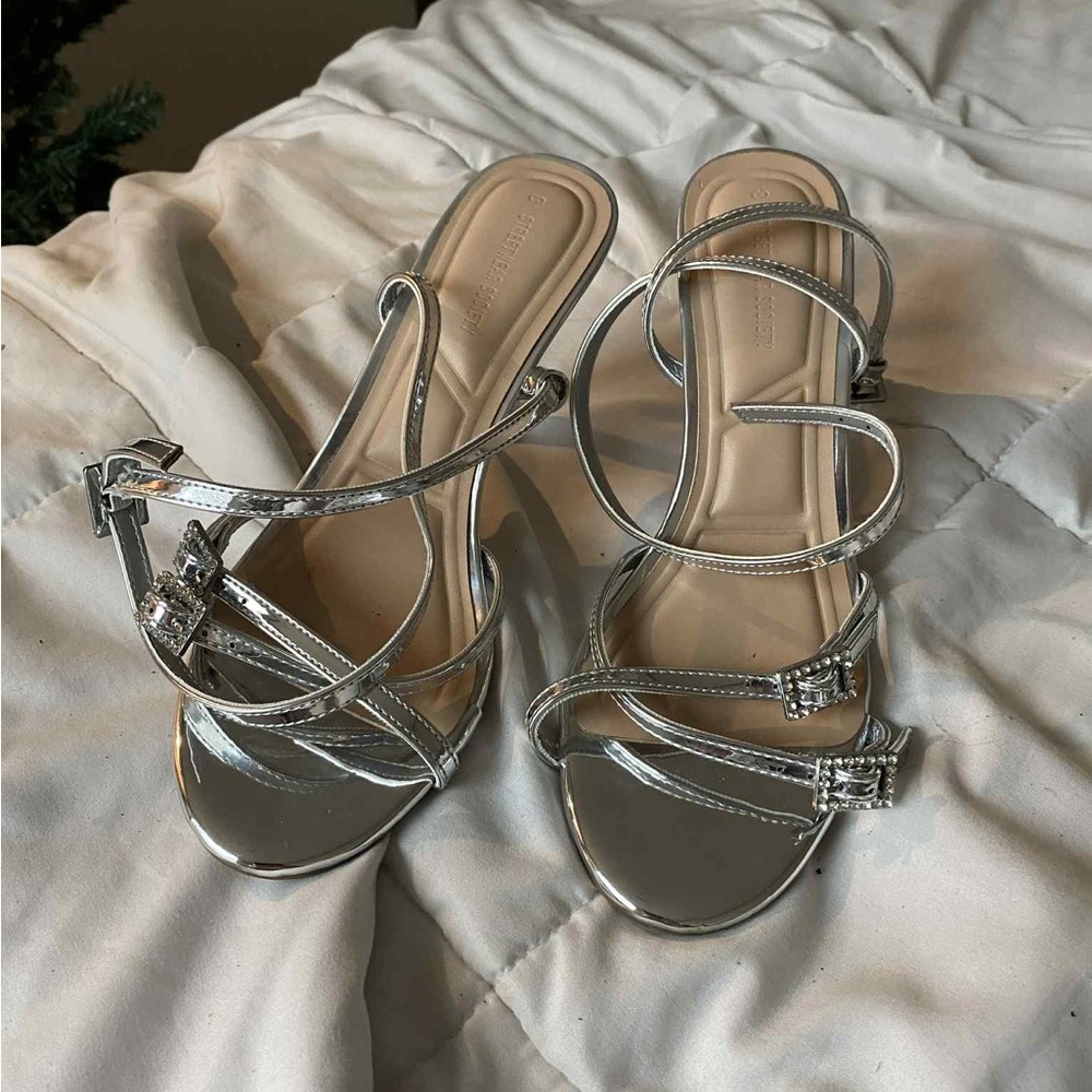 Elegant Silver heels
